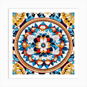 Tiled Mandala Art Print