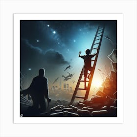 Ladder Of Life Art Print