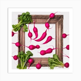 Radishes In Frame 1 Art Print