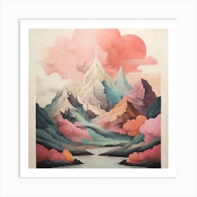 Heart Of The Mountains Art Print