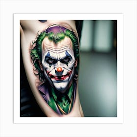 Joker Tattoo 30 Art Print