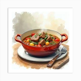 Stew In A Pot Art Print