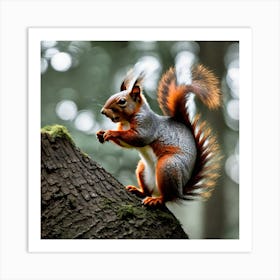 Red Squirrel Art Print