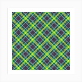 Plaid Pattern 40 Art Print