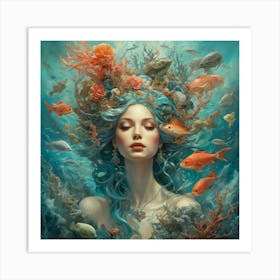 Mermaid 1 Art Print