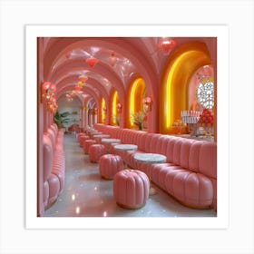 Pink Bar Art Print