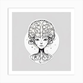 Woman'S Head 2 Art Print