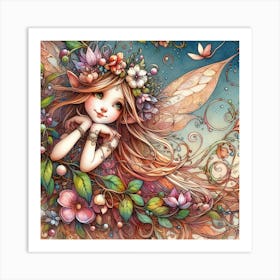 A Cute Fairy Art Print