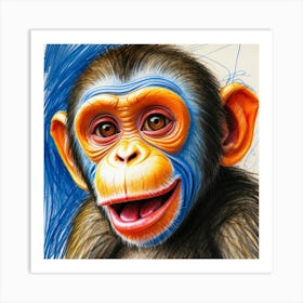 Chimpanzee 18 Art Print