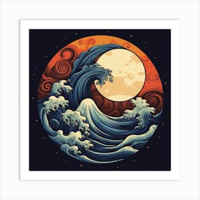 Great Wave Off Kanagawa 6 Art Print