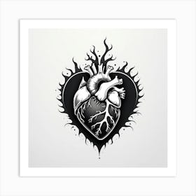 Heart Tattoo Art Print