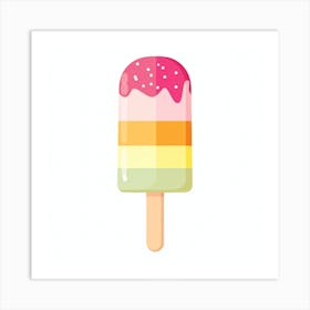 Rainbow Ice Cream 1 Art Print