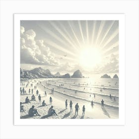 'The Beach' Art Print