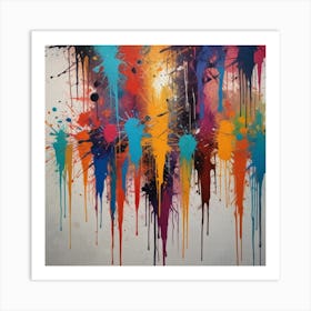 Splatters 5 Art Print