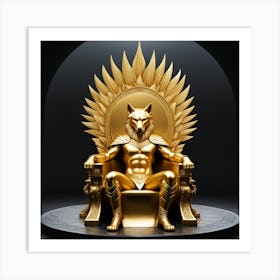 Golden Throne Art Print