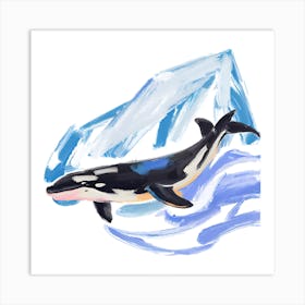 Orca Whale 01 Art Print