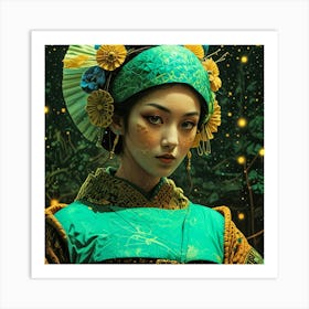 Japan Geisha Visual 17 Art Print