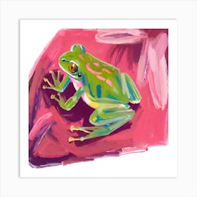 Green Tree Frog 03 Art Print