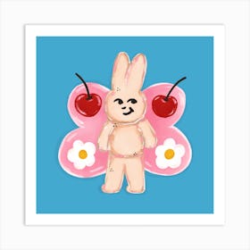 Butterfly Bunny sweetie Art Print