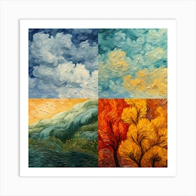 Autumn Trees 13 Art Print