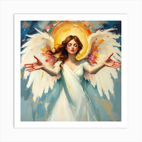 Angel With Wings Art Print