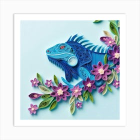 Iguana 7 Art Print