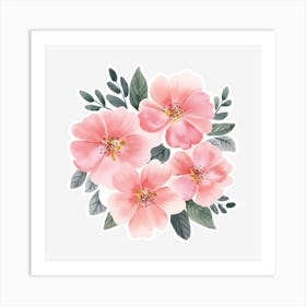 Pink Roses 2 Art Print