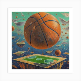 Basketball Game 2 Art Print