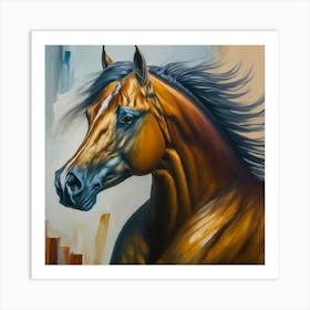 Oil Painting of a Horse Art Print