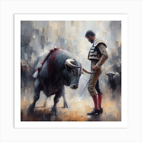 The Bull Fighter Art Print