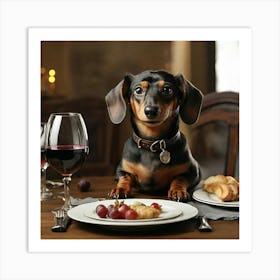 Dachshund Art Print Art Print