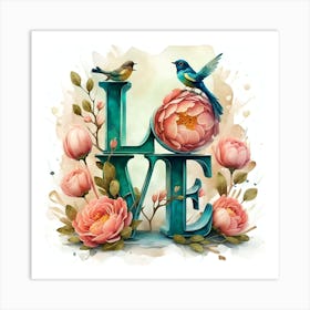 Love Birds Art Print