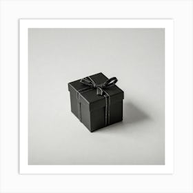 Black Gift Box 2 Art Print