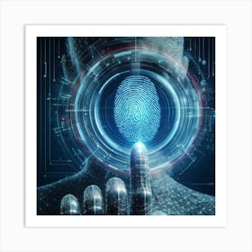 Fingerprint Technology 1 Art Print