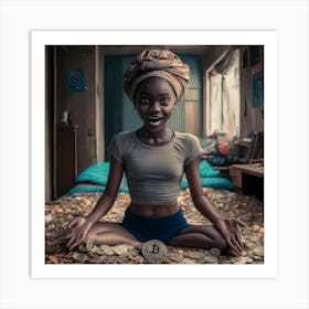 Portrait Of A Young Woman 3 Art Print