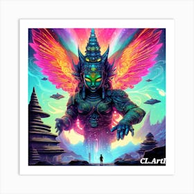 Angel Of The Sky Art Print