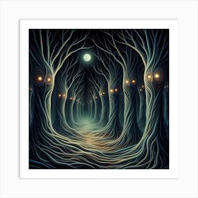 Dark Forest 1 Art Print