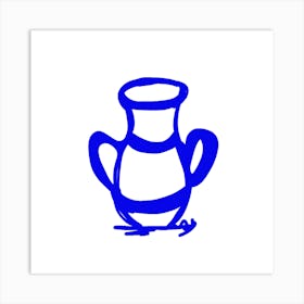 Blue Vase Art Print