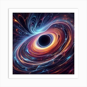 Black Hole In Space Art Print