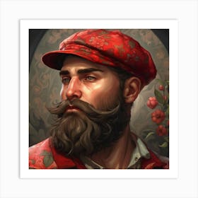 Bearded Man Art Print