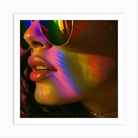 Rainbow Sunglasses Art Print