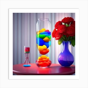 Vase Of Flowers Art Print