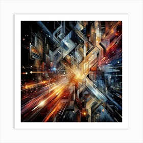 Futuristic City 7 Art Print