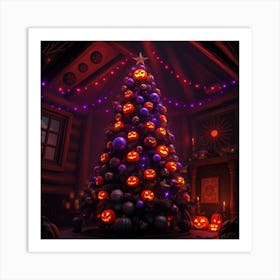 Halloween Tree Art Print