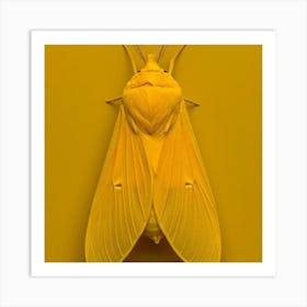 Yellow Moth Art Print