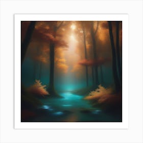 Mystical Forest Retreat 4 Art Print