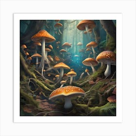 Forage forest Art Print