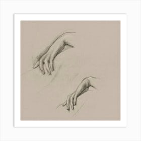 Two Hands Art Print