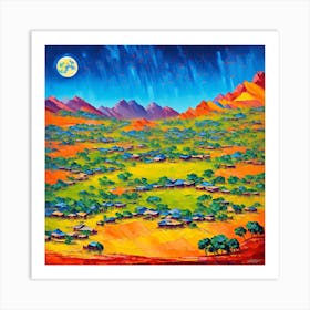 Desert Landscape 1 Art Print