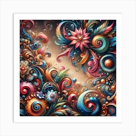 Psychedelic Abstract Art Print